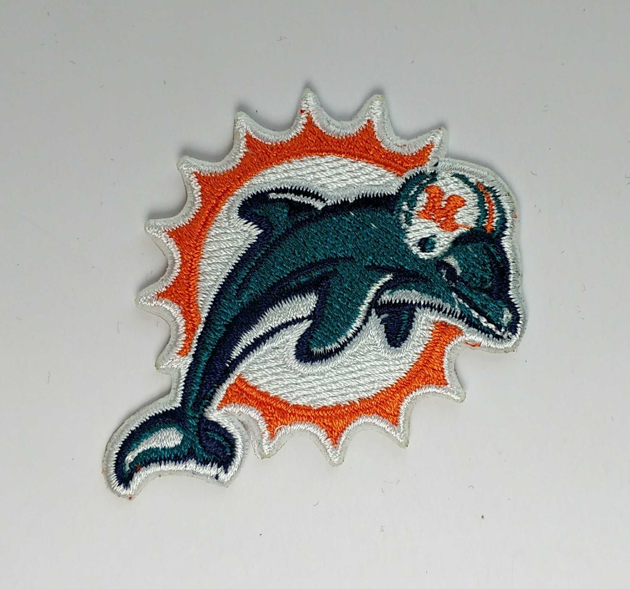 Miami Dolphins Logo Iron-on Patch 6.5cmx6cm